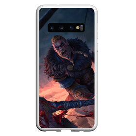 Чехол для Samsung Galaxy S10 с принтом ASSASSINS CREED VALHALLA в Белгороде, Силикон | Область печати: задняя сторона чехла, без боковых панелей | Тематика изображения на принте: eivor | valhalla | vikings | ассасин крид вальгала | ассасин крид вальхалла | ассассин крид | вальгалла | вальхалла | викинг | викинги | северное сияние | эйвор