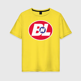Женская футболка хлопок Oversize с принтом Buy n Large в Белгороде, 100% хлопок | свободный крой, круглый ворот, спущенный рукав, длина до линии бедер
 | buy n large | pixar | vdzabma | пиксар