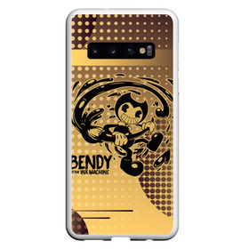 Чехол для Samsung Galaxy S10 с принтом BENDY AND THE INK MACHINE. в Белгороде, Силикон | Область печати: задняя сторона чехла, без боковых панелей | bendy | bendy and the ink machine | бенди | бенди и чернильная машина | большие чудеса | взлёты и падения | движущиеся картинки | последняя бобина | старая песня