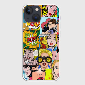 Чехол для iPhone 13 mini с принтом Pop Art в Белгороде,  |  | Тематика изображения на принте: pop art | wow | девушки | искусство | поп арт | стиль