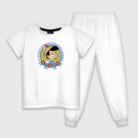 Детская пижама хлопок с принтом Pinocchio в Белгороде, 100% хлопок |  брюки и футболка прямого кроя, без карманов, на брюках мягкая резинка на поясе и по низу штанин
 | disney | pinocchio | vdkimel | дисней | пиноккио