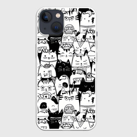 Чехол для iPhone 13 с принтом Котики в Белгороде,  |  | 2020 | 2021 | cat | армия | кавай | кавайные | киска | киски | кот | котенок | котики | коты | коты мемы | котята | кошечка | кошка | кошки и коты | мем | мемы | новый год | с котами | с котиками | с кошками