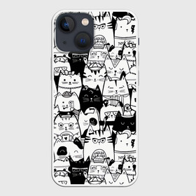 Чехол для iPhone 13 mini с принтом Котики в Белгороде,  |  | 2020 | 2021 | cat | армия | кавай | кавайные | киска | киски | кот | котенок | котики | коты | коты мемы | котята | кошечка | кошка | кошки и коты | мем | мемы | новый год | с котами | с котиками | с кошками