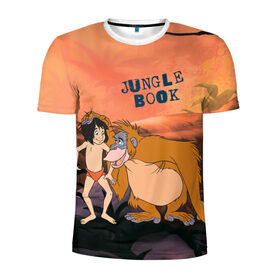 Мужская футболка 3D спортивная с принтом Mowgli в Белгороде, 100% полиэстер с улучшенными характеристиками | приталенный силуэт, круглая горловина, широкие плечи, сужается к линии бедра | akela | bagheera | baloo | disney | jungle book | kaa | mowgli | raksha | shere khan | vdgerir | акела | багира | балу | дисней | каа | маугли | шерхан