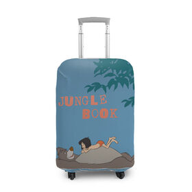 Чехол для чемодана 3D с принтом Mowgli & Baloo в Белгороде, 86% полиэфир, 14% спандекс | двустороннее нанесение принта, прорези для ручек и колес | akela | bagheera | baloo | disney | jungle book | kaa | mowgli | raksha | shere khan | vdgerir | акела | багира | балу | дисней | каа | маугли | шерхан