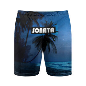 Мужские шорты спортивные с принтом SONATA в Белгороде,  |  | Тематика изображения на принте: 