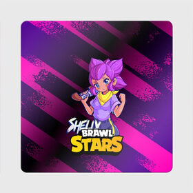 Магнит виниловый Квадрат с принтом Brawl Stars Shelly в Белгороде, полимерный материал с магнитным слоем | размер 9*9 см, закругленные углы | anime | brawl | brawl stars | brawlstars | brawl_stars | panny | shelly | аниме | бравл | бравлстарс | девочка | девушка | манга | шели | шелли | шэли | шэлли