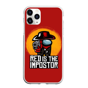 Чехол для iPhone 11 Pro Max матовый с принтом Red Is The Impostor в Белгороде, Силикон |  | among | among us | crewmate | dead | game | impistor | red | redemption | space | us | vote | выживший | игра | космос | красный | невиновный | предатель | самозванец