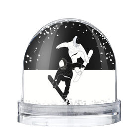 Снежный шар с принтом Сноубордисты в Белгороде, Пластик | Изображение внутри шара печатается на глянцевой фотобумаге с двух сторон | snowboard | snowboarding | sport | борд | горнолыжник | горнолыжный | инь янь | с | с сноубордистами | с сноубордистом | сноуборд | сноубординг | сноубордисты | со сноубордом | спорт | феншуй | экстремальный спорт