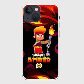 Чехол для iPhone 13 mini с принтом BRAWL STARS AMBER. в Белгороде,  |  | 8 bit | amber | brawl stars | colette | crow | gale | leon | max | mecha | mecha crow | mr.p | sally leon | shark | tara | virus 8 bit | werewolf leon | акула | амбер | берли | бравл старс | ворон | коллет | макс | оборотень