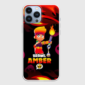 Чехол для iPhone 13 Pro Max с принтом BRAWL STARS AMBER. в Белгороде,  |  | 8 bit | amber | brawl stars | colette | crow | gale | leon | max | mecha | mecha crow | mr.p | sally leon | shark | tara | virus 8 bit | werewolf leon | акула | амбер | берли | бравл старс | ворон | коллет | макс | оборотень