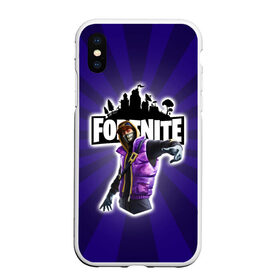 Чехол для iPhone XS Max матовый с принтом FORTNITE в Белгороде, Силикон | Область печати: задняя сторона чехла, без боковых панелей | компьютерная игра | логотип игры | логотип фортнайт | персонаж из фортнайт | подарок ребёнку | фортнайт