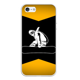 Чехол для iPhone 5/5S матовый с принтом Сноубордист в Белгороде, Силикон | Область печати: задняя сторона чехла, без боковых панелей | snowboard | snowboarding | горные лыжи | прыжок | сноуборд | сноубординг | сноубордист | экстрим