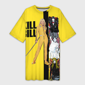 Платье-футболка 3D с принтом Убить Билла в Белгороде,  |  | боевик | квентин тарантино | преступление | триллер | фильм