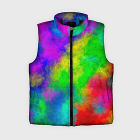 Женский жилет утепленный 3D с принтом Multicolored в Белгороде,  |  | abstract | colorful | holi | neon | pattern | rainbow | texture | абстракция | граффити | дым | искусство | кислота | кислотный | краска | красочный | микс | неоновый | облака | радуга | радужный | текстура | туман | узор | холи