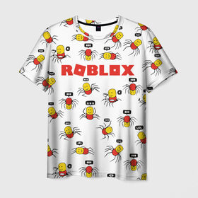 Мужская футболка 3D с принтом ROBLOX в Белгороде, 100% полиэфир | прямой крой, круглый вырез горловины, длина до линии бедер | piggy | roblox | roblox games | roblox piggy | игра роблокс | пигги. | роблокс | роблокс пигги | робукс