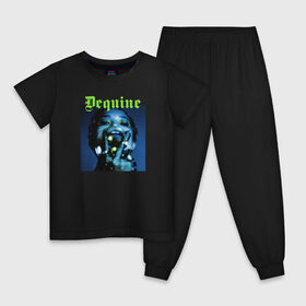 Детская пижама хлопок с принтом Dequine в Белгороде, 100% хлопок |  брюки и футболка прямого кроя, без карманов, на брюках мягкая резинка на поясе и по низу штанин
 | 