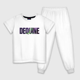 Детская пижама хлопок с принтом Dequine в Белгороде, 100% хлопок |  брюки и футболка прямого кроя, без карманов, на брюках мягкая резинка на поясе и по низу штанин
 | 