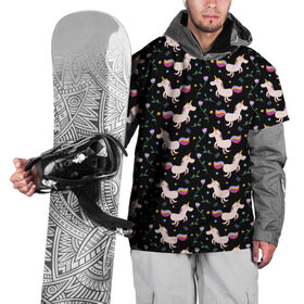 Накидка на куртку 3D с принтом Unicorns pattern в Белгороде, 100% полиэстер |  | Тематика изображения на принте: flower | hoofs | horn | leaf | mane | pattern | star | unicorn | грива | единорог | звезда | копыта | лист | рог | узор | цветок