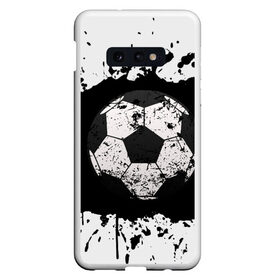 Чехол для Samsung S10E с принтом Soccer Ball в Белгороде, Силикон | Область печати: задняя сторона чехла, без боковых панелей | ball | football | soccer | брызги | мяч | футбол | футбольный мяч