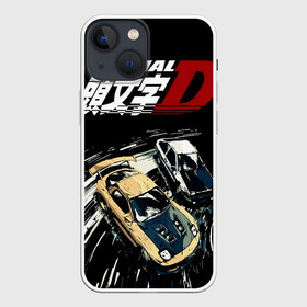 Чехол для iPhone 13 mini с принтом Initial D две машины в Белгороде,  |  | anime | deja vu | initial | initial d | manga | street | z | аниме | гонки | инециал ди | инициал д | инициал ди | манга | машины | такуми фудзивара | уличные