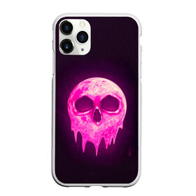 Чехол для iPhone 11 Pro Max матовый с принтом Розовая Луна в Белгороде, Силикон |  | dark | moon | pink | skull | абстракция | луна | розовый | сюрреализм | темный | череп | черный