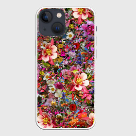 Чехол для iPhone 13 mini с принтом Цветочки в Белгороде,  |  | ромашки | футболка в цветочек | футболка с цветочками | цветочки | цветы