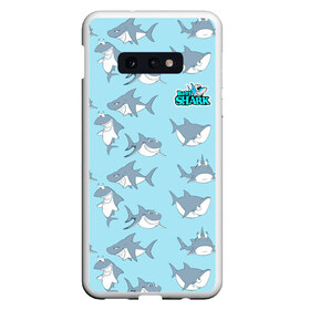 Чехол для Samsung S10E с принтом Baby Shark в Белгороде, Силикон | Область печати: задняя сторона чехла, без боковых панелей | baby shark | акул | детская | песенка | семью | танцевальный | флешмоб