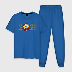 Мужская пижама хлопок с принтом 2021 Pastafarian в Белгороде, 100% хлопок | брюки и футболка прямого кроя, без карманов, на брюках мягкая резинка на поясе и по низу штанин
 | 