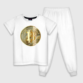 Детская пижама хлопок с принтом Биткоин (bitcoin) в Белгороде, 100% хлопок |  брюки и футболка прямого кроя, без карманов, на брюках мягкая резинка на поясе и по низу штанин
 | bitcoin | bitcoin news | bitcoin news today | bitcoin price | bitcoin price prediction | bitcoin trading | btc | btc news | btc price | btc today | crypto | crypto news | cryptocurrency