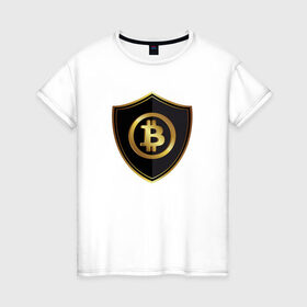 Женская футболка хлопок с принтом Биткоин (bitcoin) в Белгороде, 100% хлопок | прямой крой, круглый вырез горловины, длина до линии бедер, слегка спущенное плечо | bitcoin | bitcoin news | bitcoin news today | bitcoin price | bitcoin price prediction | bitcoin trading | btc | btc news | btc price | btc today | crypto | crypto news | cryptocurrency