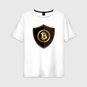 Женская футболка хлопок Oversize с принтом Биткоин (bitcoin) в Белгороде, 100% хлопок | свободный крой, круглый ворот, спущенный рукав, длина до линии бедер
 | bitcoin | bitcoin news | bitcoin news today | bitcoin price | bitcoin price prediction | bitcoin trading | btc | btc news | btc price | btc today | crypto | crypto news | cryptocurrency