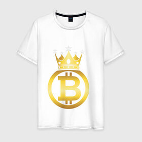 Мужская футболка хлопок с принтом Биткоин (bitcoin) в Белгороде, 100% хлопок | прямой крой, круглый вырез горловины, длина до линии бедер, слегка спущенное плечо. | bitcoin | bitcoin news | bitcoin news today | bitcoin price | bitcoin price prediction | bitcoin trading | btc | btc news | btc price | btc today | crypto | crypto news | cryptocurrency
