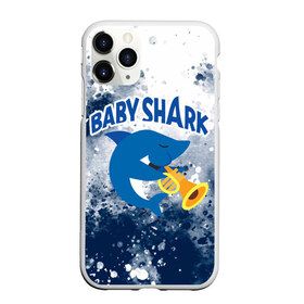 Чехол для iPhone 11 Pro матовый с принтом BABY SHARK БЭБИ ШАРК в Белгороде, Силикон |  | baby shark | babysharkchallenge | shark | акула baby shark | акуленок | аула | бэби шарк | песня