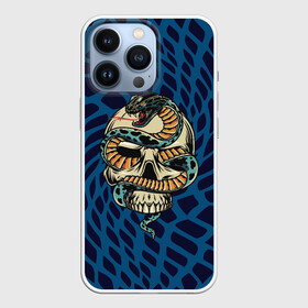 Чехол для iPhone 13 Pro с принтом SnakeSkull Змея и череп в Белгороде,  |  | Тематика изображения на принте: fangs | jaw | orbits | skull | snake | sting | teeth | глазницы | жало | змея | зубы | клыки | пасть | череп