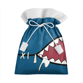 Подарочный 3D мешок с принтом Акула gawr gura в Белгороде, 100% полиэстер | Размер: 29*39 см | baby shark | gawr gura | акула | акуленок | акулы | с акулами | с акулой | челюсти