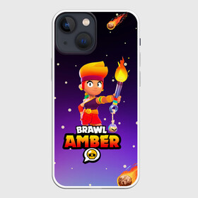 Чехол для iPhone 13 mini с принтом BRAWL STARS AMBER. в Белгороде,  |  | 8 bit | amber | brawl stars | colette | crow | gale | leon | max | mecha | mecha crow | mr.p | sally leon | shark | tara | virus 8 bit | werewolf leon | акула | амбер | берли | бравл старс | ворон | коллет | макс | оборотень