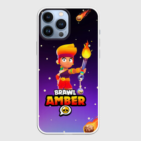 Чехол для iPhone 13 Pro Max с принтом BRAWL STARS AMBER. в Белгороде,  |  | 8 bit | amber | brawl stars | colette | crow | gale | leon | max | mecha | mecha crow | mr.p | sally leon | shark | tara | virus 8 bit | werewolf leon | акула | амбер | берли | бравл старс | ворон | коллет | макс | оборотень