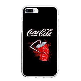 Чехол для iPhone 7Plus/8 Plus матовый с принтом Coca Cola в Белгороде, Силикон | Область печати: задняя сторона чехла, без боковых панелей | coca cola | газировка | кола | лето | лимонад | свежесть | стакан