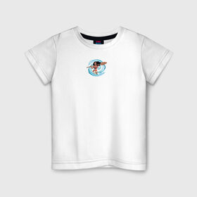 Детская футболка хлопок с принтом MOANA в Белгороде, 100% хлопок | круглый вырез горловины, полуприлегающий силуэт, длина до линии бедер | moana | vdzajul