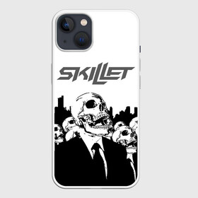 Чехол для iPhone 13 с принтом SKILLET в Белгороде,  |  | skillet | skillet 2020 | skillet hero | skillet monster | skillet rose | группа skillet | скелет