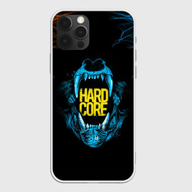 Чехол для iPhone 12 Pro Max с принтом HARD CORE в Белгороде, Силикон |  | голова животного | зубы | клыки | оскал | хард кор | череп | эпичная надпись