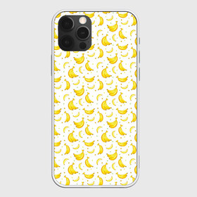 Чехол для iPhone 12 Pro Max с принтом Банановый рай в Белгороде, Силикон |  | Тематика изображения на принте: bananas | circle | fruit | pattern | бананы | кружок | узор | фрукт