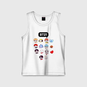 Детская майка хлопок с принтом BTS   BT21 в Белгороде,  |  | bangtan sonyeondan | bts | bts love. | kpop | битиэс | бтс | кпоп | фанфик бтс | чон чонгук