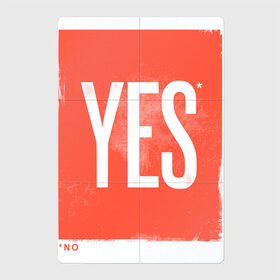Магнитный плакат 2Х3 с принтом Yes-No в Белгороде, Полимерный материал с магнитным слоем | 6 деталей размером 9*9 см | Тематика изображения на принте: no | yes | да | надпись | нет | со звездочкой