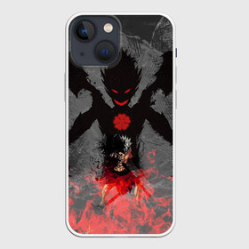 Чехол для iPhone 13 mini с принтом демон Либе в Белгороде,  |  | asta | black clover | акума | аста | демон | пятилистник | черный клевер