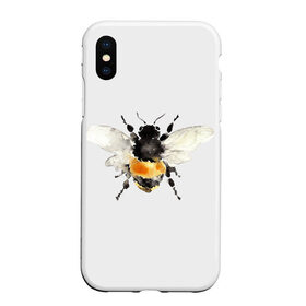Чехол для iPhone XS Max матовый с принтом Пчела в Белгороде, Силикон | Область печати: задняя сторона чехла, без боковых панелей | мёд | насекомое | оса | пчела | пчелы