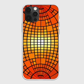 Чехол для iPhone 12 Pro Max с принтом Сфера в Белгороде, Силикон |  | квадраты | красный | оранжевый | текстура | шар