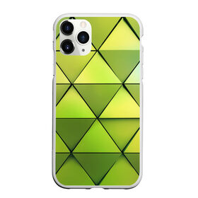 Чехол для iPhone 11 Pro Max матовый с принтом Зелёные треугольники в Белгороде, Силикон |  | геометрия | зелёный | текстура | треугольники | фигуры