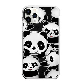 Чехол для iPhone 11 Pro матовый с принтом Смешные панды в Белгороде, Силикон |  | животные | медведи | мишки | мультяшки | смешные панды